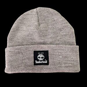 Timberland Double-layer Knit Beanie Soft Tan Acrylic Yarn Fold-up Cuff Unisex OS